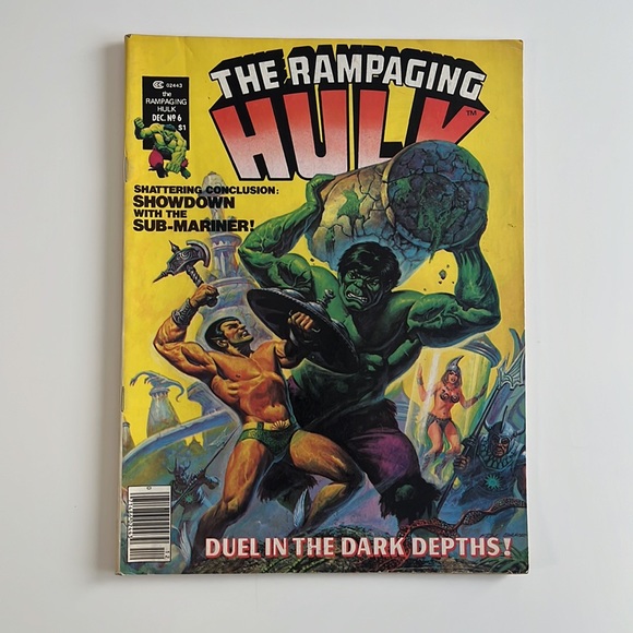 THE RAMPAGING HULK Lot of 2 - #5 and #6 Marvel/Curtis Comic Magazine 1977 UC - Picture 9 of 14